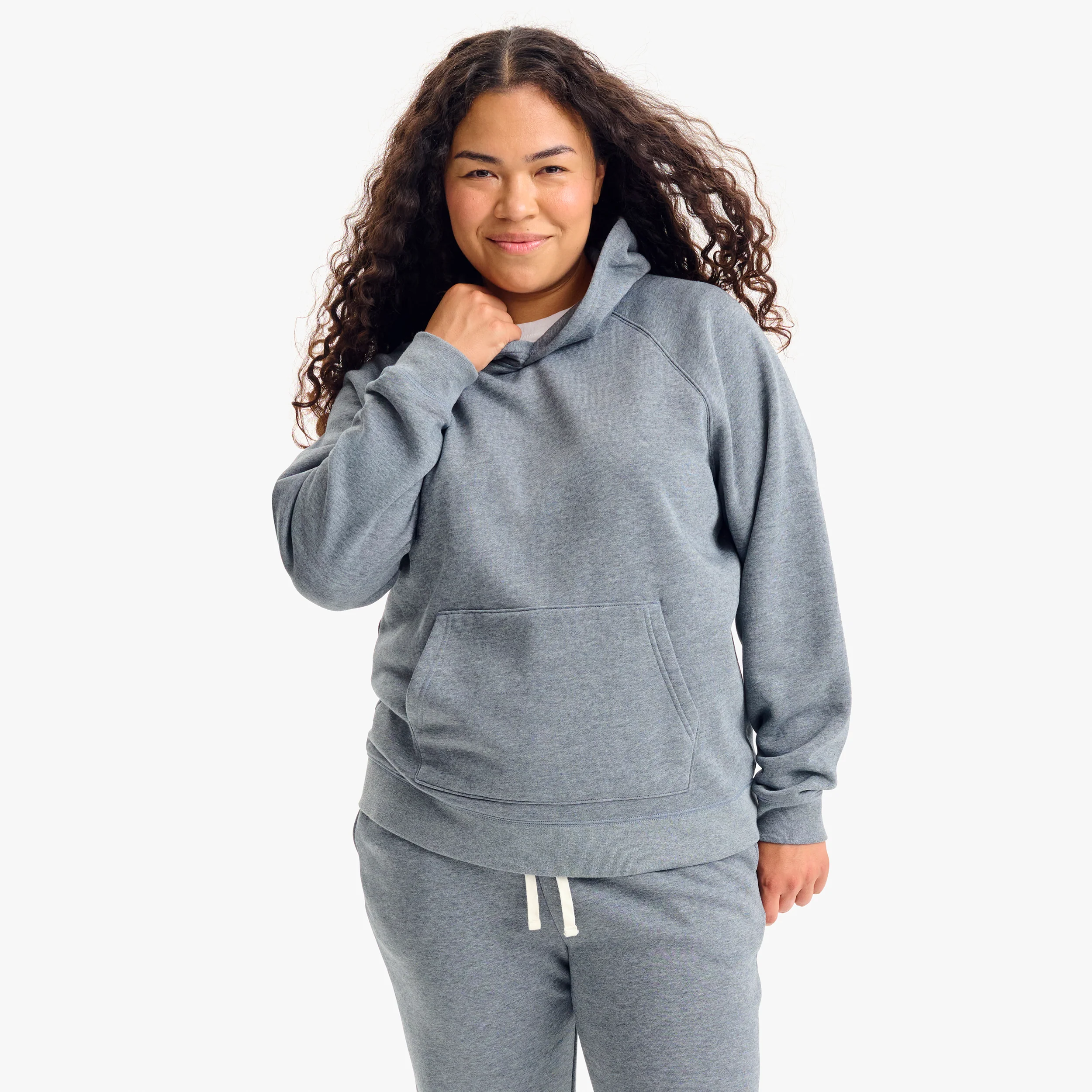 Adult cozy fleece pullover hoodie (women's fit)